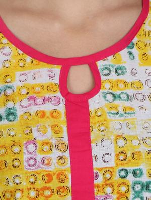 printed side slit kurta - 17164246 - Standard Image - 5