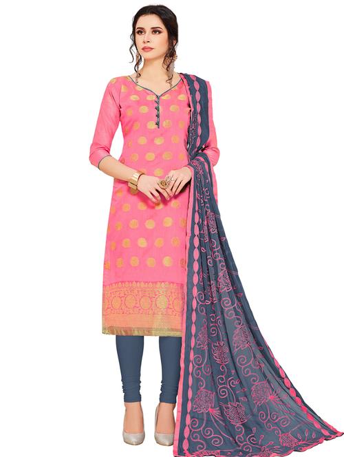embroidered unstitched suit - 17164250 - Very Small Image - 1