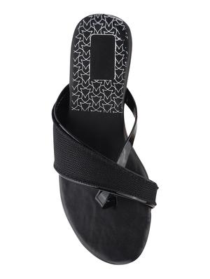 black one toe sandals - 17164280 - Standard Image - 3
