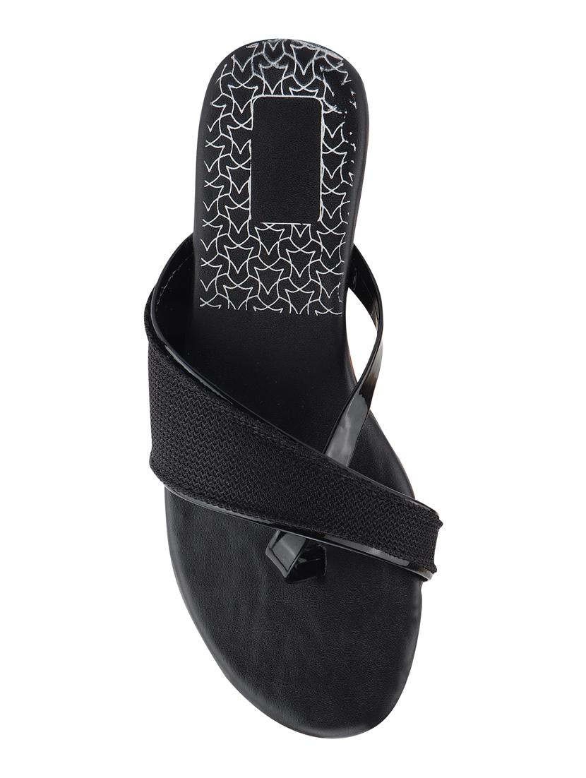 black one toe sandals - 17164280 - Zoom Image - 3