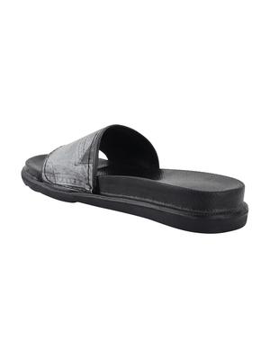 black slip on slides - 17164286 - Standard Image - 3