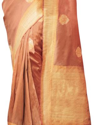 self design woven saree with blouse - 17164359 - Standard Image - 3