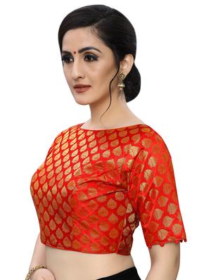magenta brocade blouse - 17164663 - Standard Image - 2
