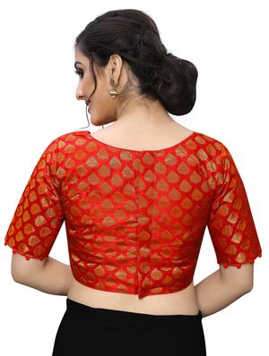 magenta brocade blouse - 17164663 - Standard Image - 3