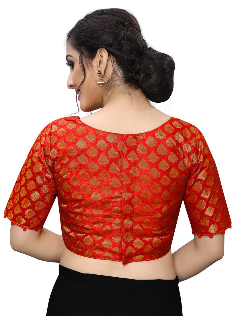 magenta brocade blouse - 17164663 - Zoom Image - 3