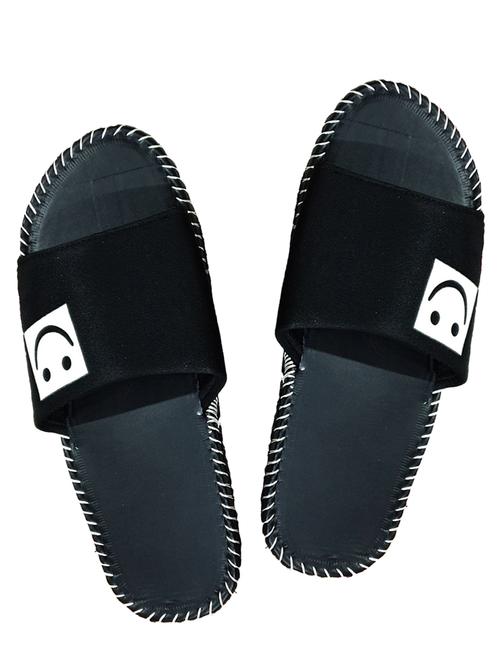 black slip on flip flops - 17165520 - Standard Image - 1