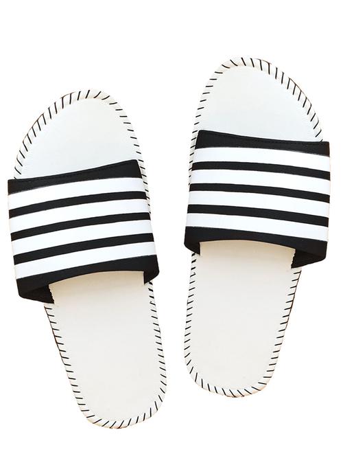 white slip on flip flops - 17165527 - Standard Image - 1