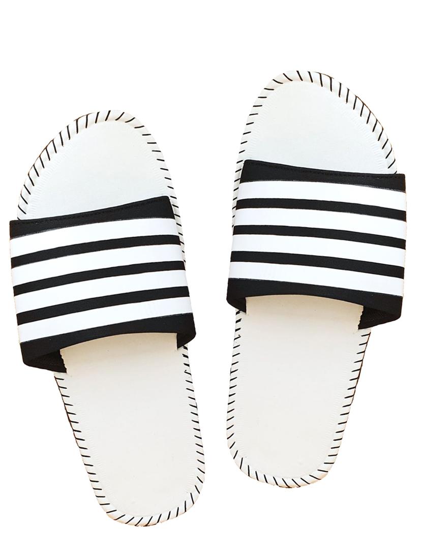 white slip on flip flops - 17165527 - Zoom Image - 1