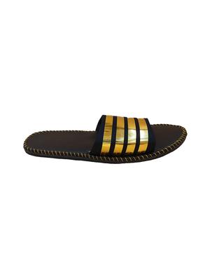 gold slip on flip flops - 17165528 - Standard Image - 3