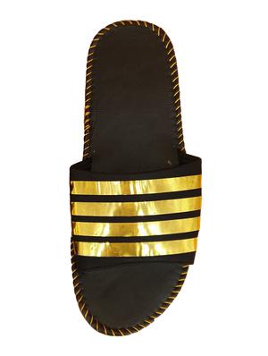 gold slip on flip flops - 17165528 - Standard Image - 4