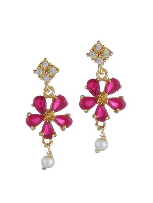 pink metal necklaces and earring - 17165697 - Standard Image - 3