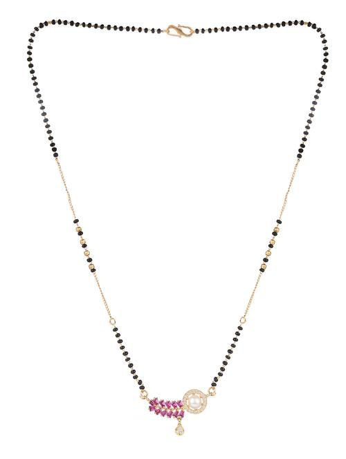 pink colored metal mangalsutra - 17165800 - Standard Image - 1