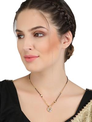 gold metal mangalsutra - 17165815 - Standard Image - 2