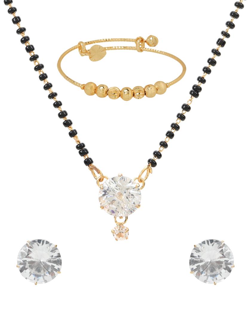 gold metal mangalsutra set