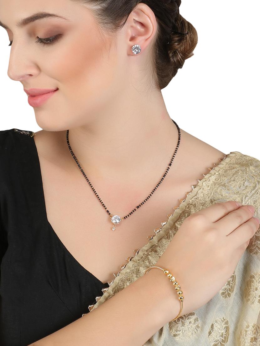 gold metal mangalsutra set - 17165817 - Zoom Image - 4