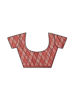 printed woven saree with blouse - 17165863 - Standard Image - 3
