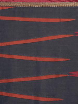 printed woven saree with blouse - 17165867 - Standard Image - 4