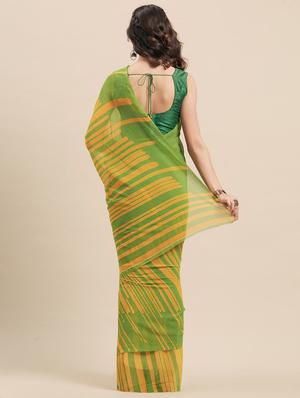 striped printed saree with blouse - 17165924 - Standard Image - 2