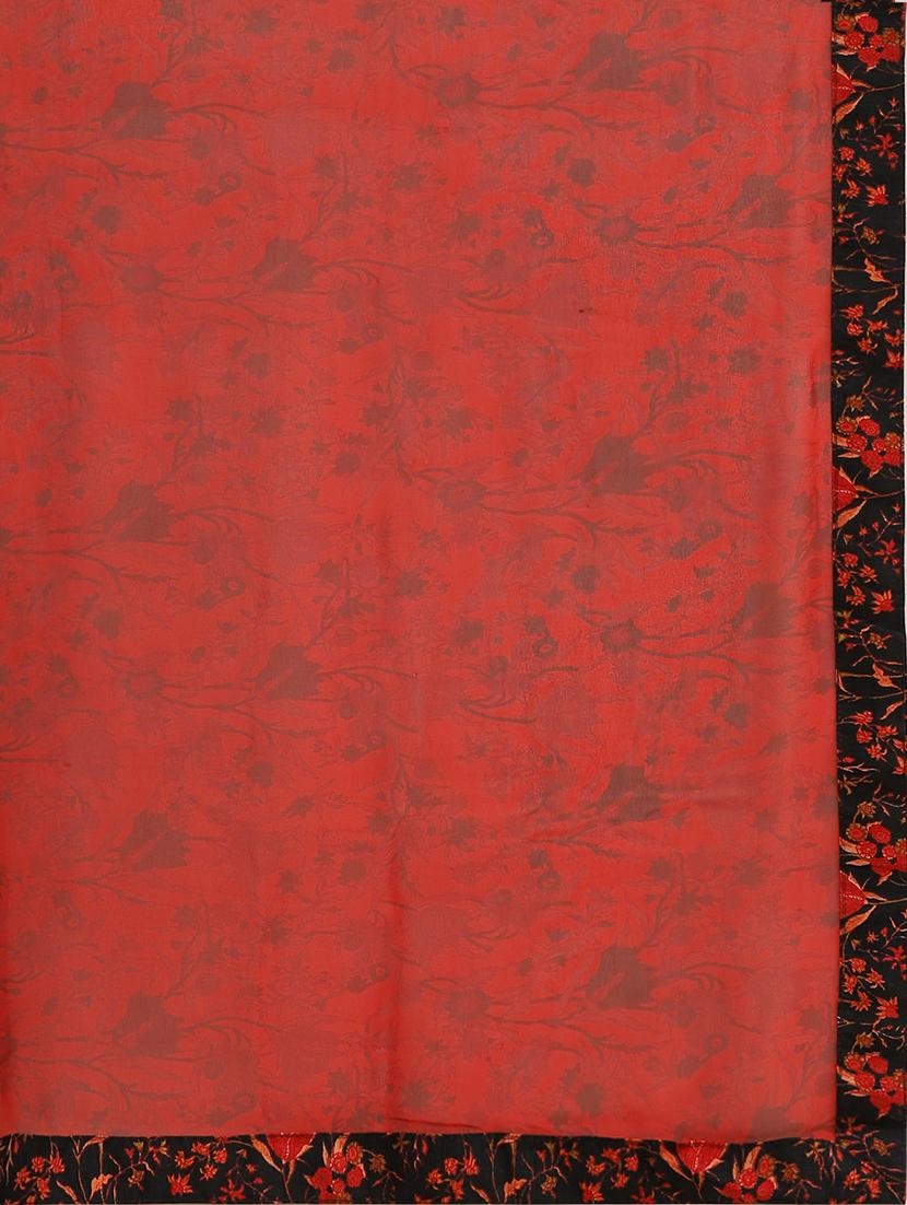 floral printed saree with blouse - 17166034 - Zoom Image - 4