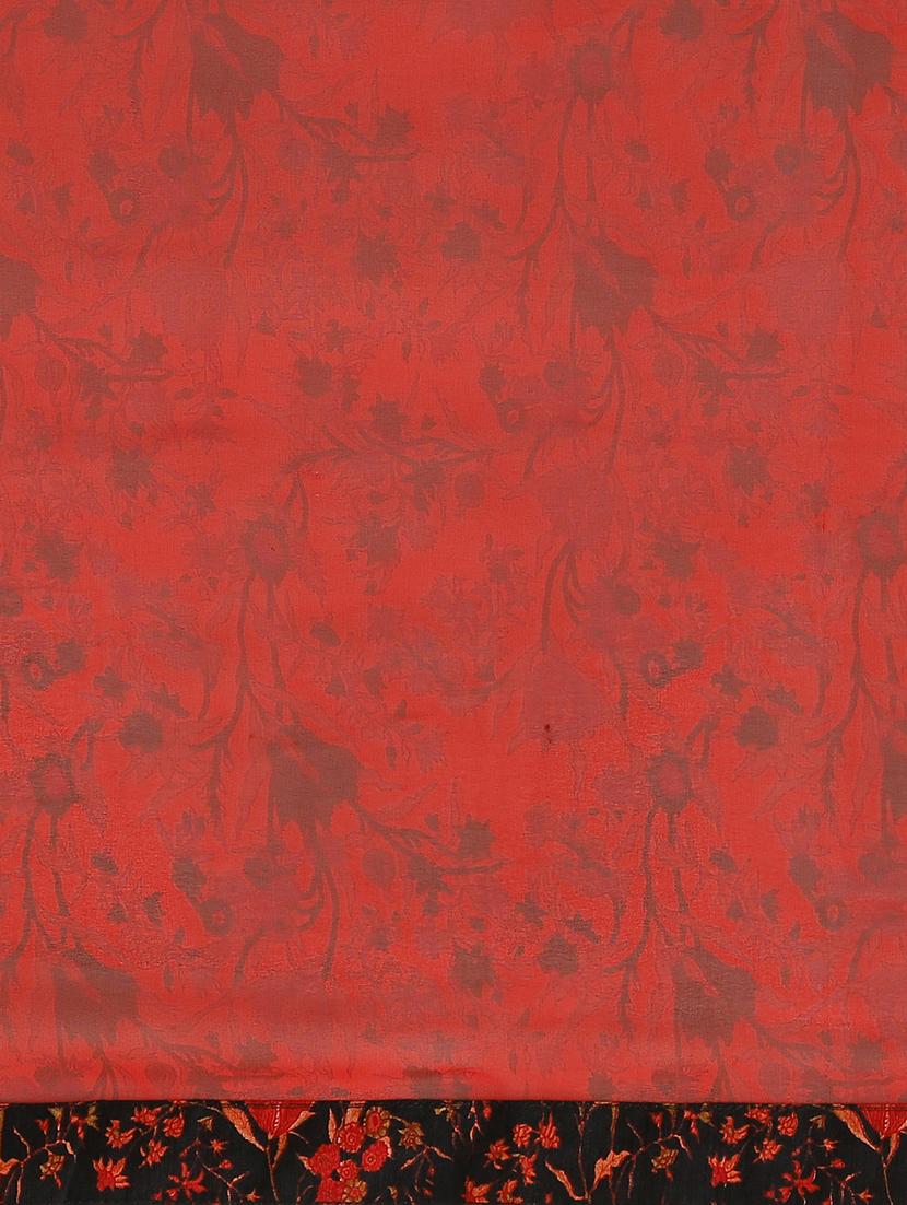 floral printed saree with blouse - 17166034 - Zoom Image - 5