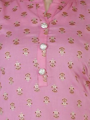 pink rayon regular top - 17166206 - Standard Image - 5