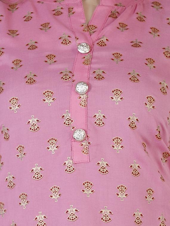 pink rayon regular top - 17166206 - Zoom Image - 5