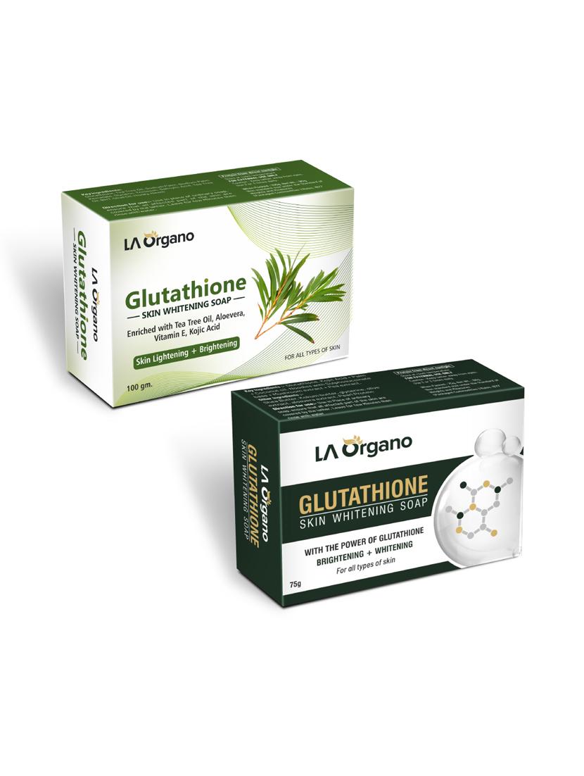 glutathione whitening soap with tea tree & glutathione soap for skin lightening,brightening -(pack of 2,100gm each) - 17166250 - Zoom Image - 1