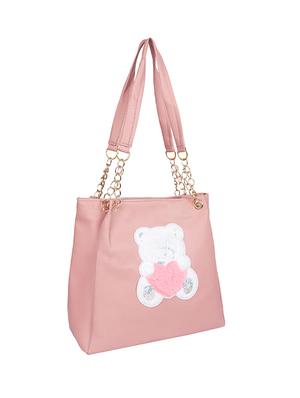 pink leatherette (pu) regular sling bag - 17166372 - Standard Image - 4