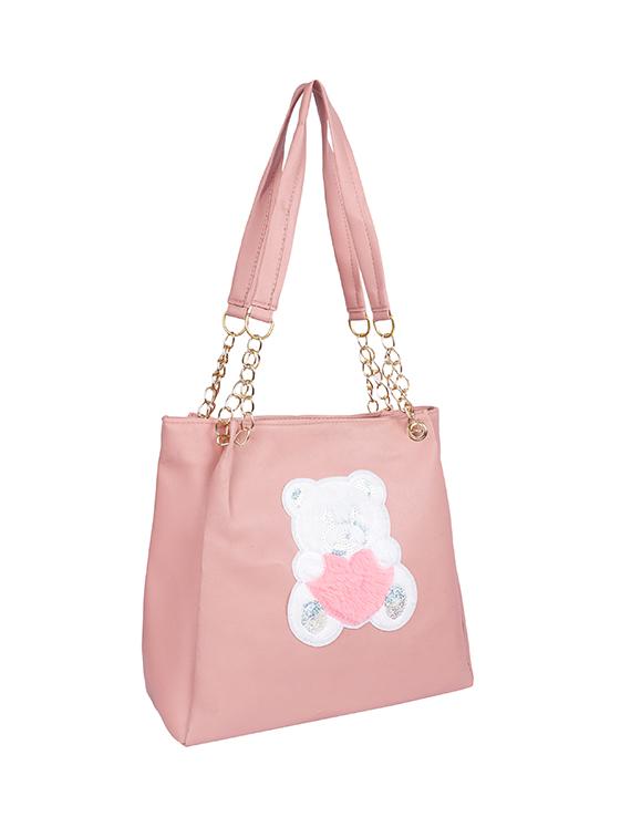 pink leatherette (pu) regular sling bag - 17166372 - Zoom Image - 4