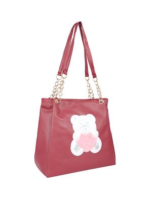 brown leatherette (pu) handbag - 17166373 - Standard Image - 4