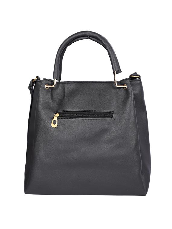 black leatherette (pu) handbag - 17166376 - Zoom Image - 2