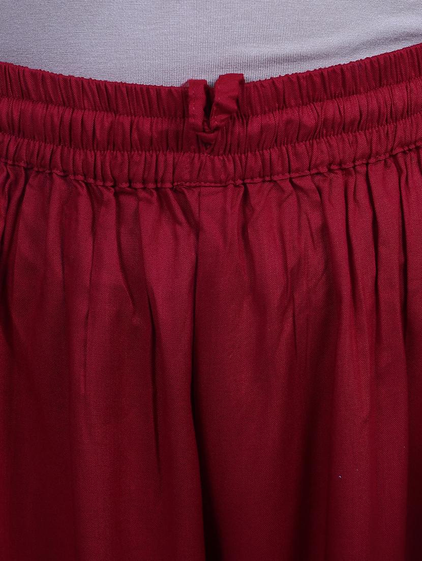 red rayon palazzos - 17166562 - Zoom Image - 4