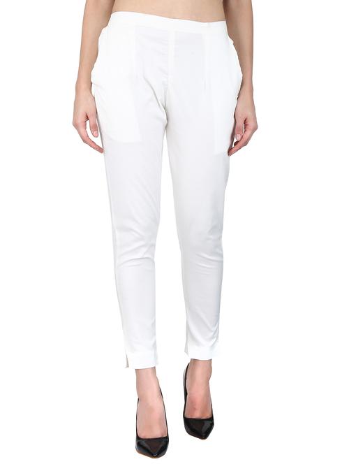 white rayon others trousers - 17166580 - Standard Image - 1