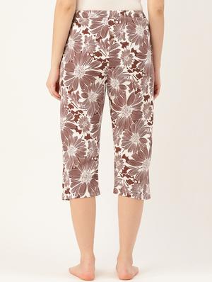 brown hosery regular capris - 17167345 - Standard Image - 3