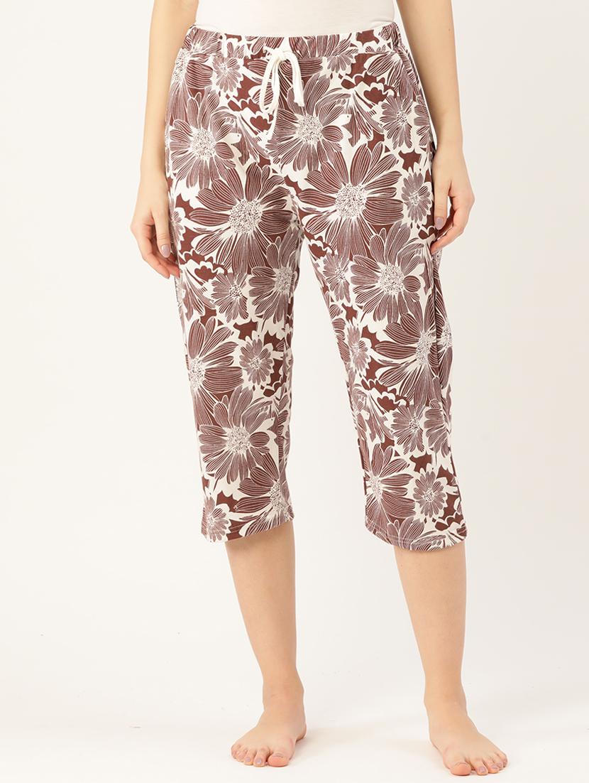 brown hosery regular capris - 17167345 - Zoom Image - 1