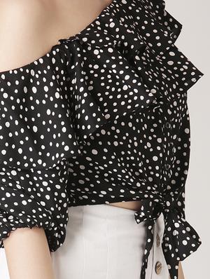 single shoulder crop top - 17167485 - Standard Image - 5