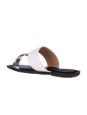 white slip on sandals - 17167548 - Standard Image - 3