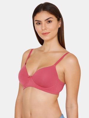 pink cotton tshirt bra - 17167579 - Standard Image - 2