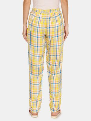 drawstring waist checkered pajama - 17168544 - Standard Image - 3