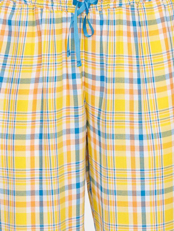 drawstring waist checkered pajama - 17168544 - Zoom Image - 5
