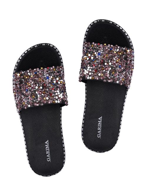 pink slides flip flops - 17168554 - Standard Image - 1