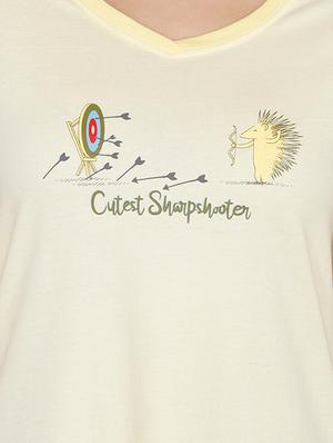 printed lounge tee - 17168601 - Standard Image - 5