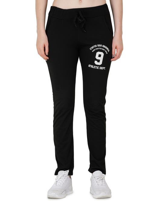 black cotton yoga pants track - 17168630 - Standard Image - 1