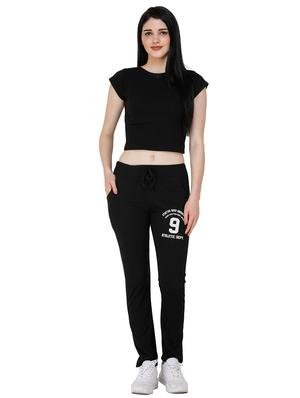 black cotton yoga pants track - 17168630 - Standard Image - 4