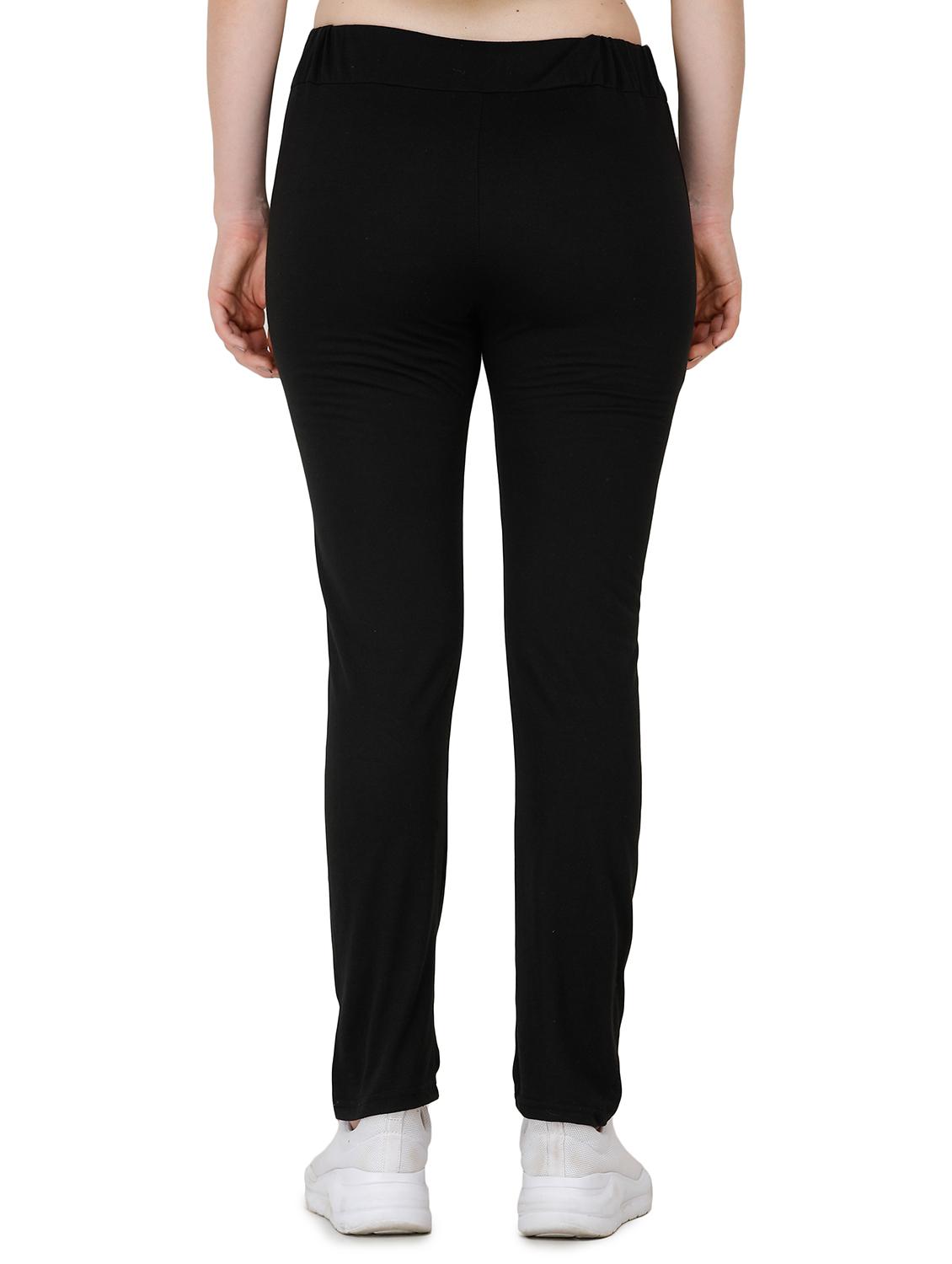 black cotton yoga pants track - 17168630 - Zoom Image - 3