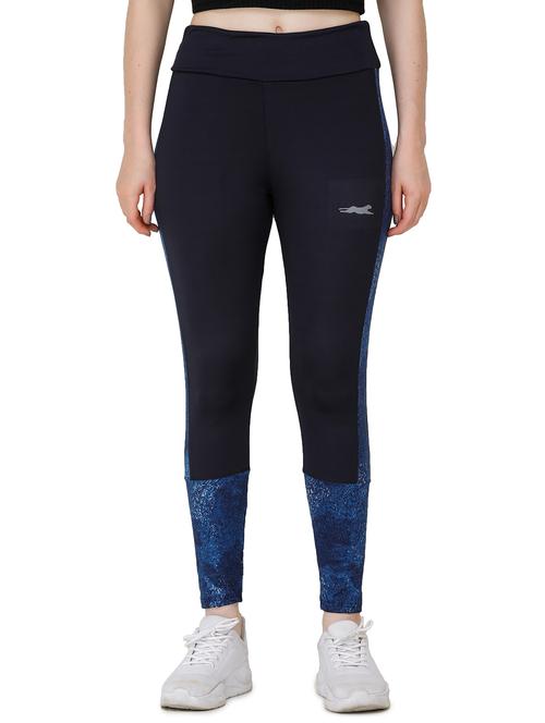 printed panel sports legging - 17168645 - Standard Image - 1