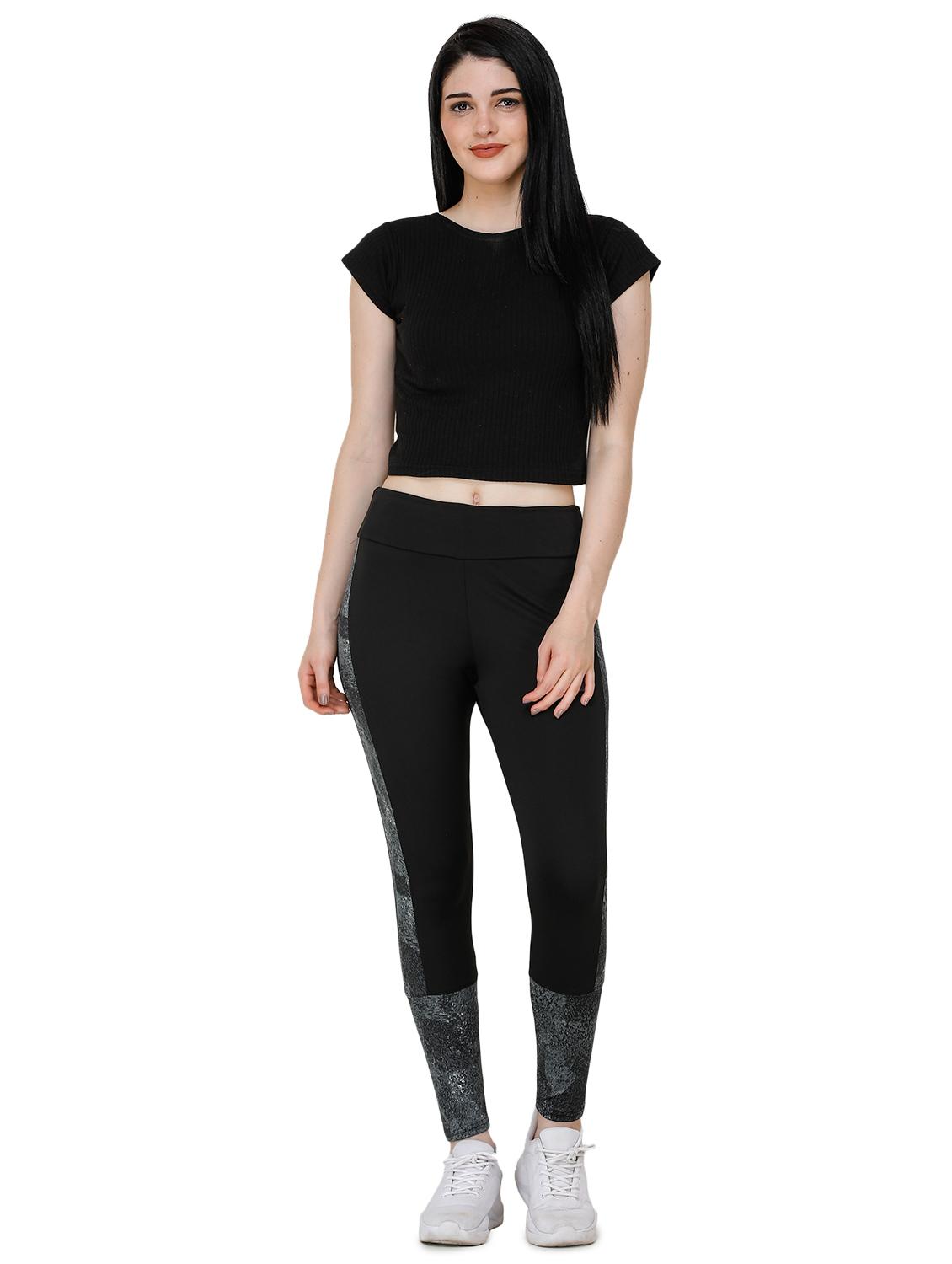 printed panel sports legging - 17168646 - Zoom Image - 4
