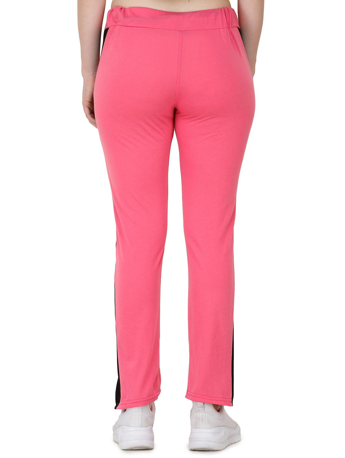 pink cotton yoga pants track - 17168647 - Zoom Image - 3