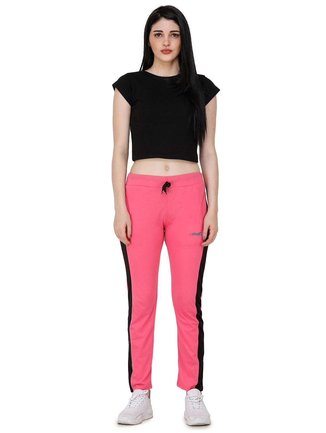 pink cotton yoga pants track - 17168647 - Zoom Image - 4