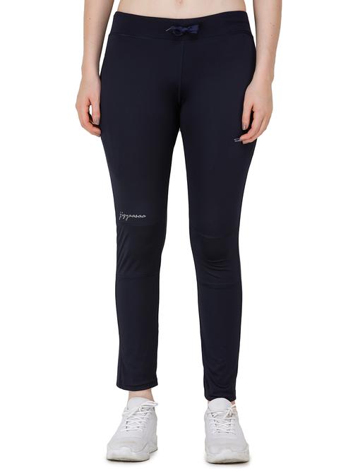 dark blue lycra yoga pants track - 17168748 - Standard Image - 1